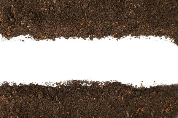 Gleby na białym tle — Zdjęcie stockowe