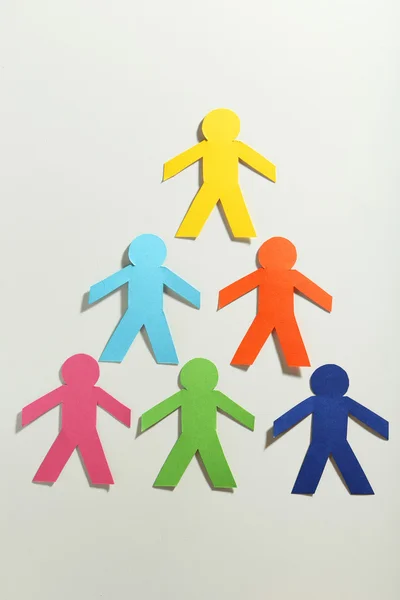 Colorful paper people — Stock Photo, Image