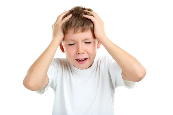 Retrato de niño emocional — Foto de Stock