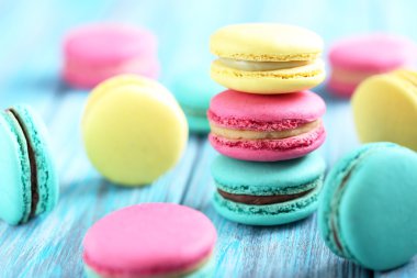 Lezzetli renkli macarons