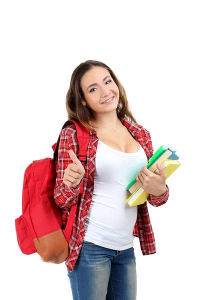 Retrato de una joven estudiante — Foto de Stock