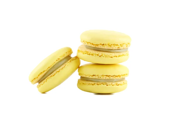 Tasty yellow macarons — Stock Photo, Image