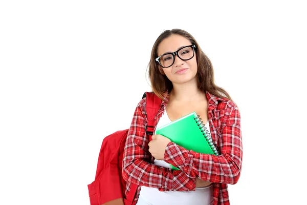 Retrato de una joven estudiante — Foto de Stock