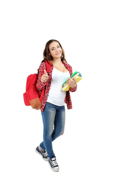 Retrato de una joven estudiante — Foto de Stock