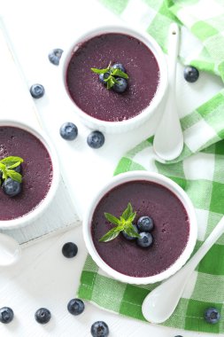 Kase lezzetli blueberry Mus