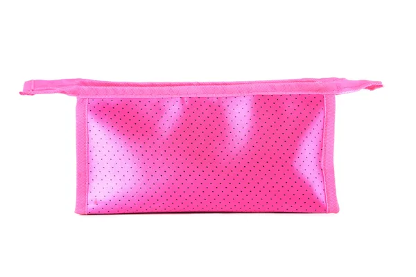 Bolsa de maquillaje rosa aislada —  Fotos de Stock