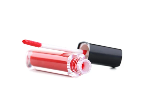 Roter Lipgloss isoliert — Stockfoto