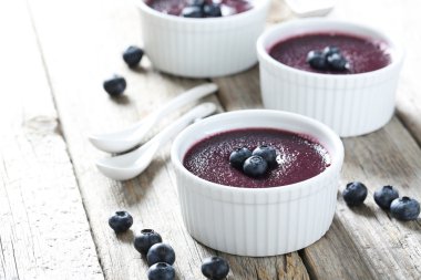 Kase lezzetli blueberry Mus