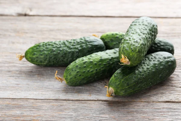 Fresh green cucumbers — Stock Photo, Image