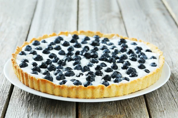 Pastel de tarta dulce con arándanos —  Fotos de Stock