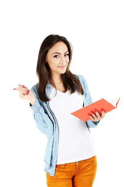 Retrato de una joven estudiante — Foto de Stock