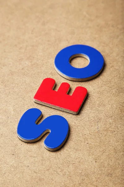 SEO word made of colorful magnets — Stock Photo, Image