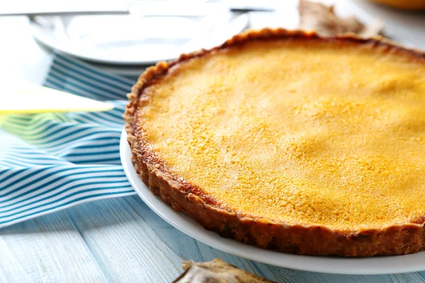 Smakelijke pompoen pie — Stockfoto