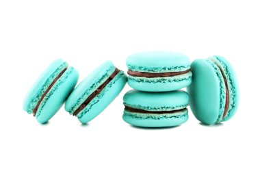 Lezzetli mavi macarons