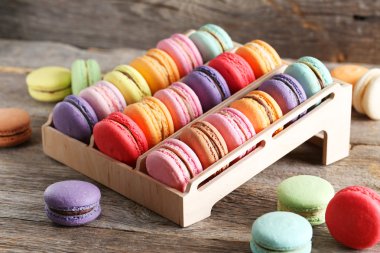 Fransız renkli macarons