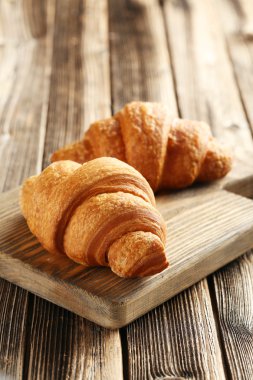 Lezzetli taze kruvasanlar