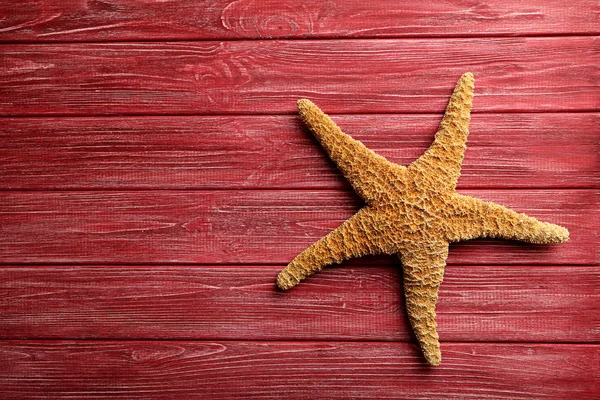 Starfish na mesa de madeira — Fotografia de Stock
