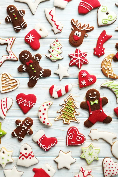 Fondo de galletas de Navidad — Foto de Stock