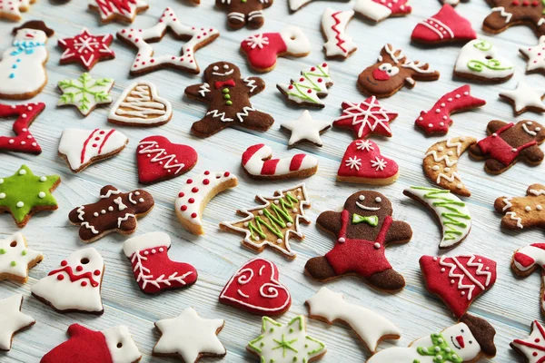 Fondo de galletas de Navidad — Foto de Stock