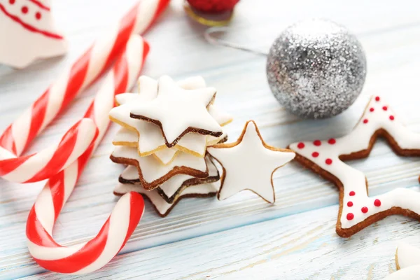 Christmas cookies and candies — Stock Photo, Image