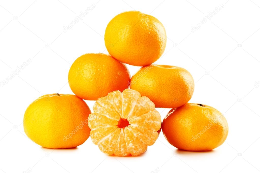 Ripe fresh  mandarins