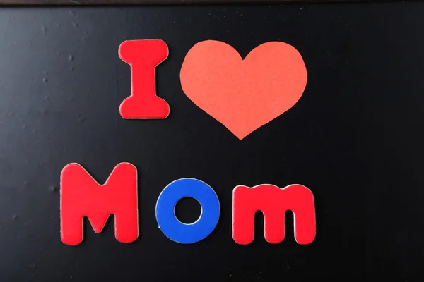 Lettere - Amo la mamma — Foto Stock