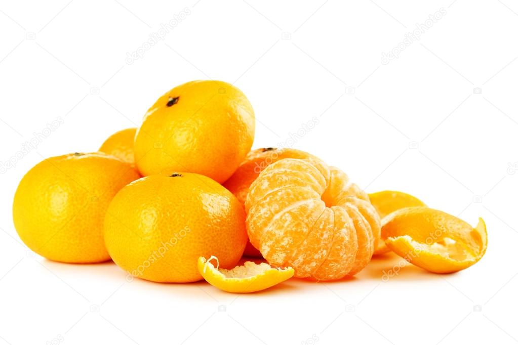 Ripe fresh mandarins