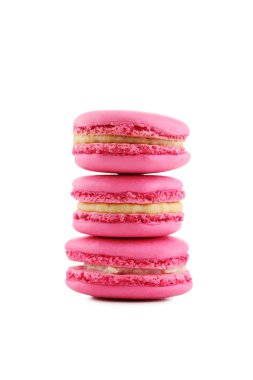 Lezzetli pembe macarons
