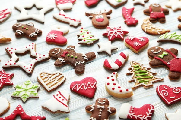 Bolachas de Natal apoiadas — Fotografia de Stock