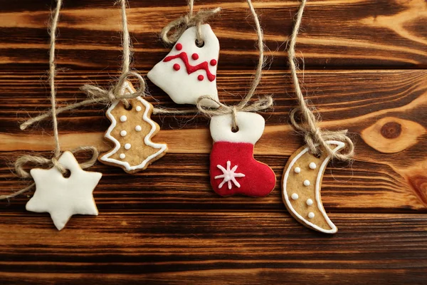 バックアップのクリスマス クッキー — ストック写真