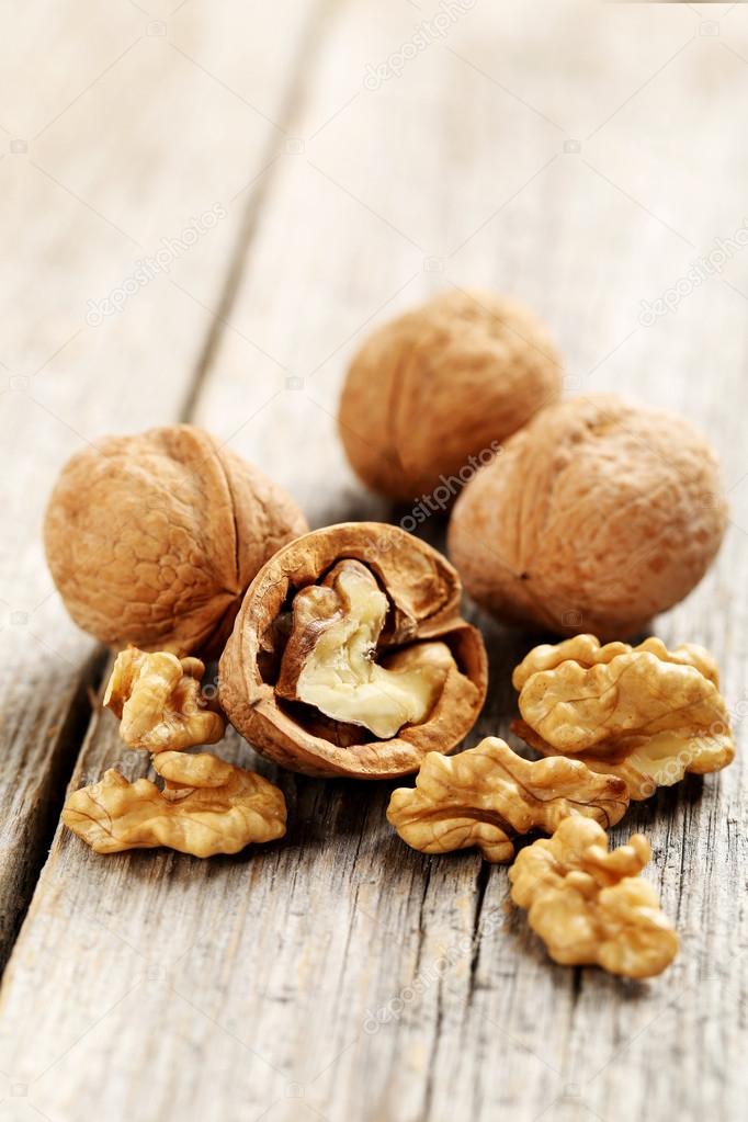 healthy walnuts in shells