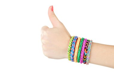 girl showing thumbs up clipart