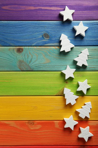 Decorative stars and fir-trees — Stock Photo, Image