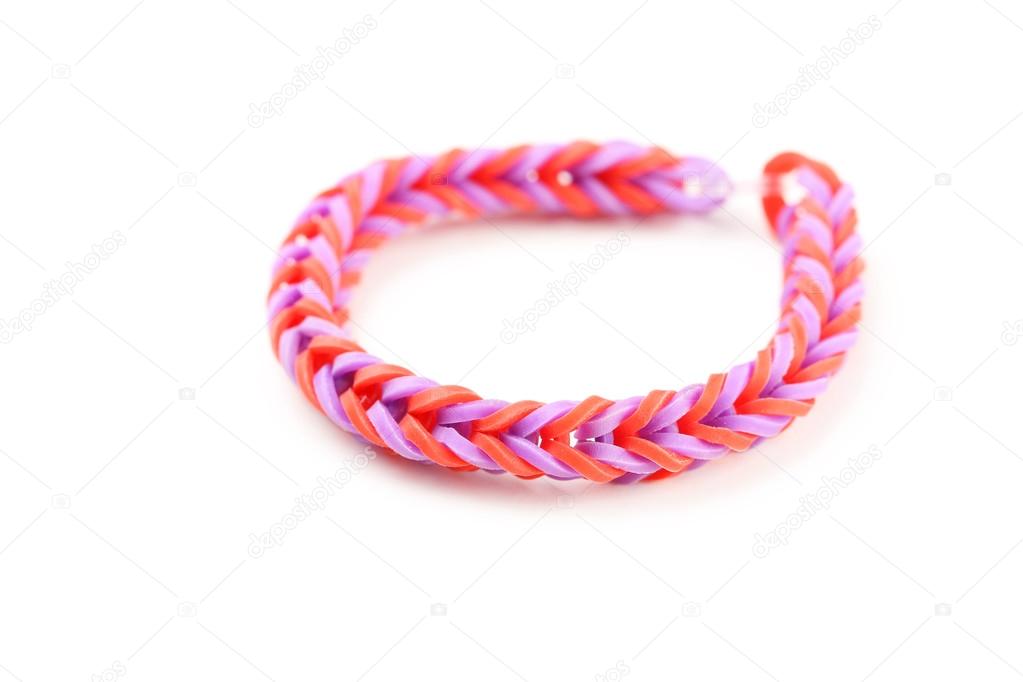 Colorful rubber band bracelet