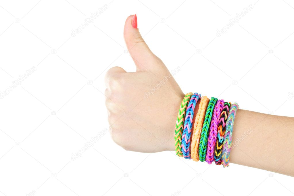 girl showing thumbs up