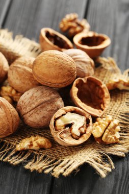 Fresh healthy walnuts clipart