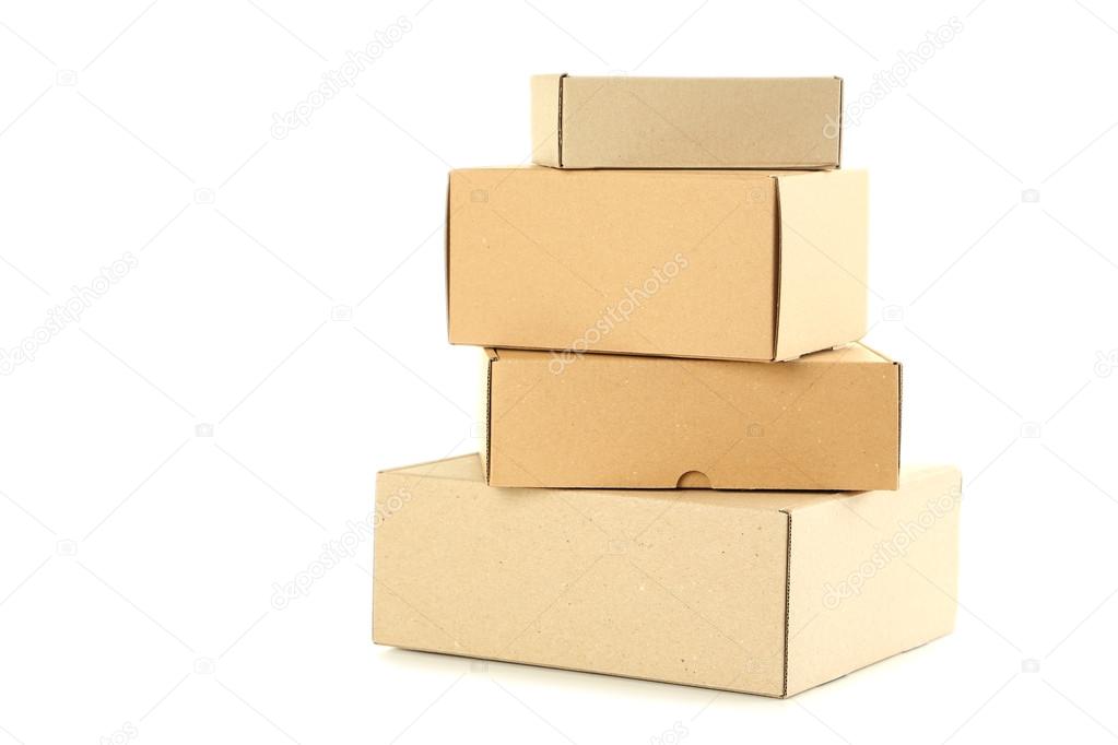 Empty cardboard boxes