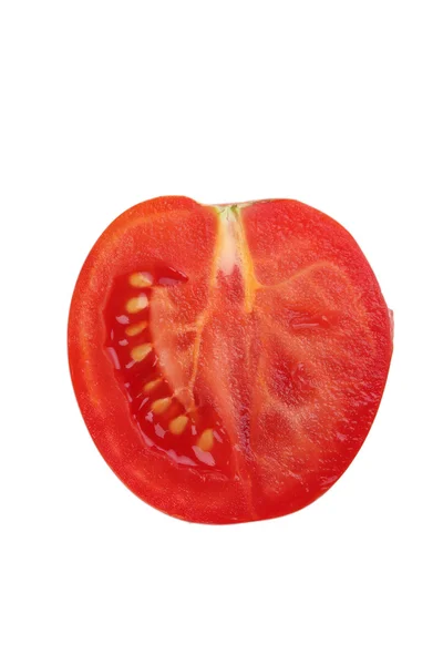 Metade de tomate vermelho fresco — Fotografia de Stock