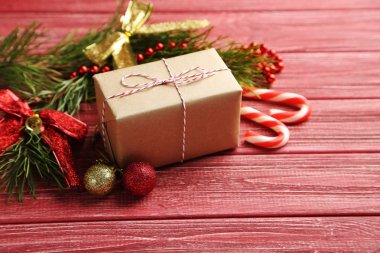 Christmax ağaç dalı baubles, şeker ile