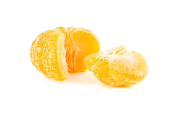 Ripe peeled mandarin — Stock Photo, Image