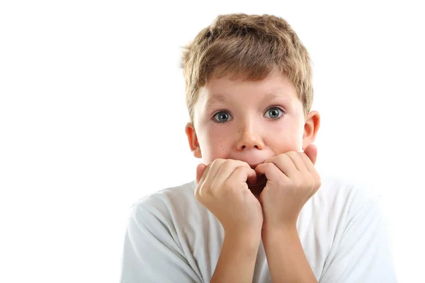Portrait of emotional little boy — Stock Photo, Image