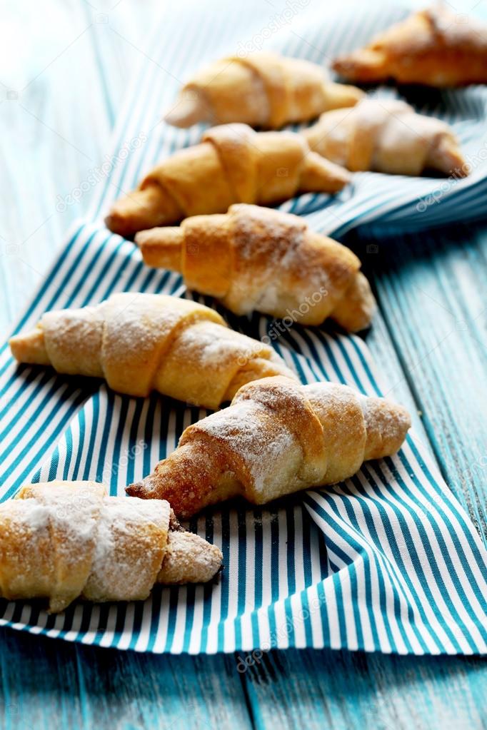 Fresh homemade croissants