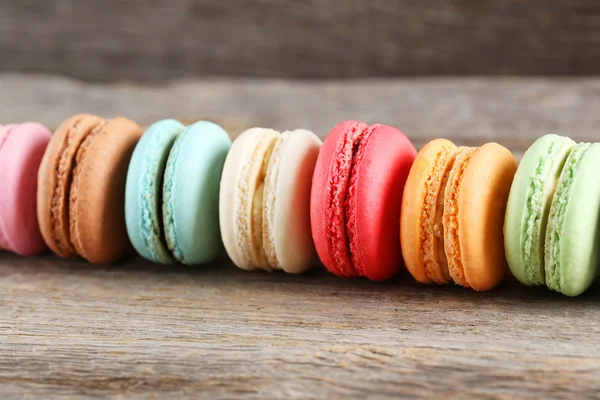 Macarons coloridos e saborosos franceses — Fotografia de Stock