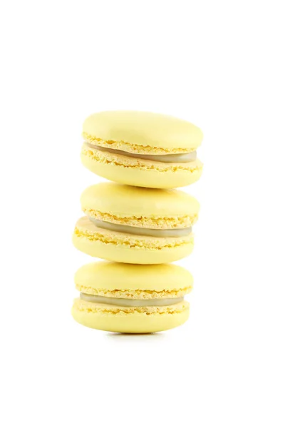 Leckere gelbe Macarons — Stockfoto