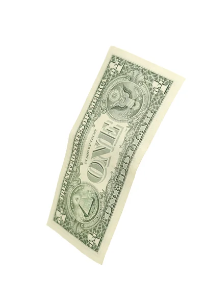 One dollar bill falling — Stock Photo, Image