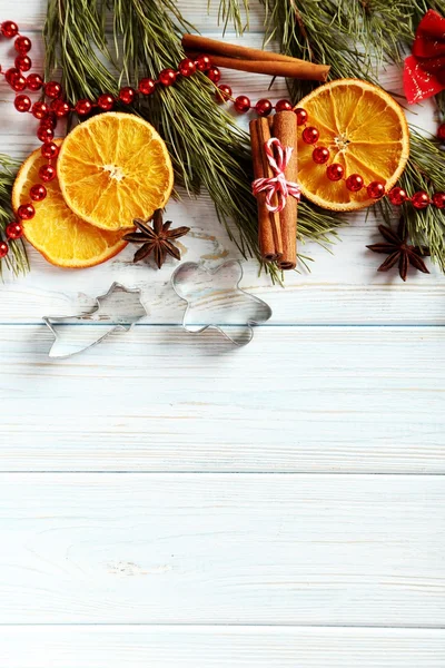 Fatias de laranja com decoração de Natal — Fotografia de Stock