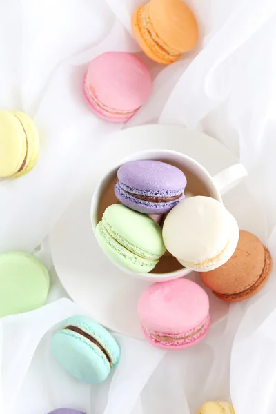 Французький смачно macarons — стокове фото