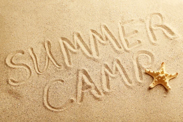 Campamento de verano escrito a mano — Foto de Stock