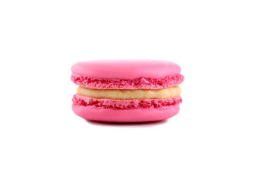Lezzetli pembe macaron