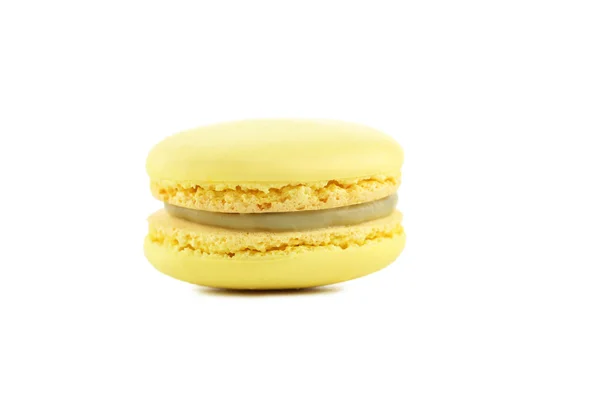 Tasty yellow macaron — Stock Photo, Image
